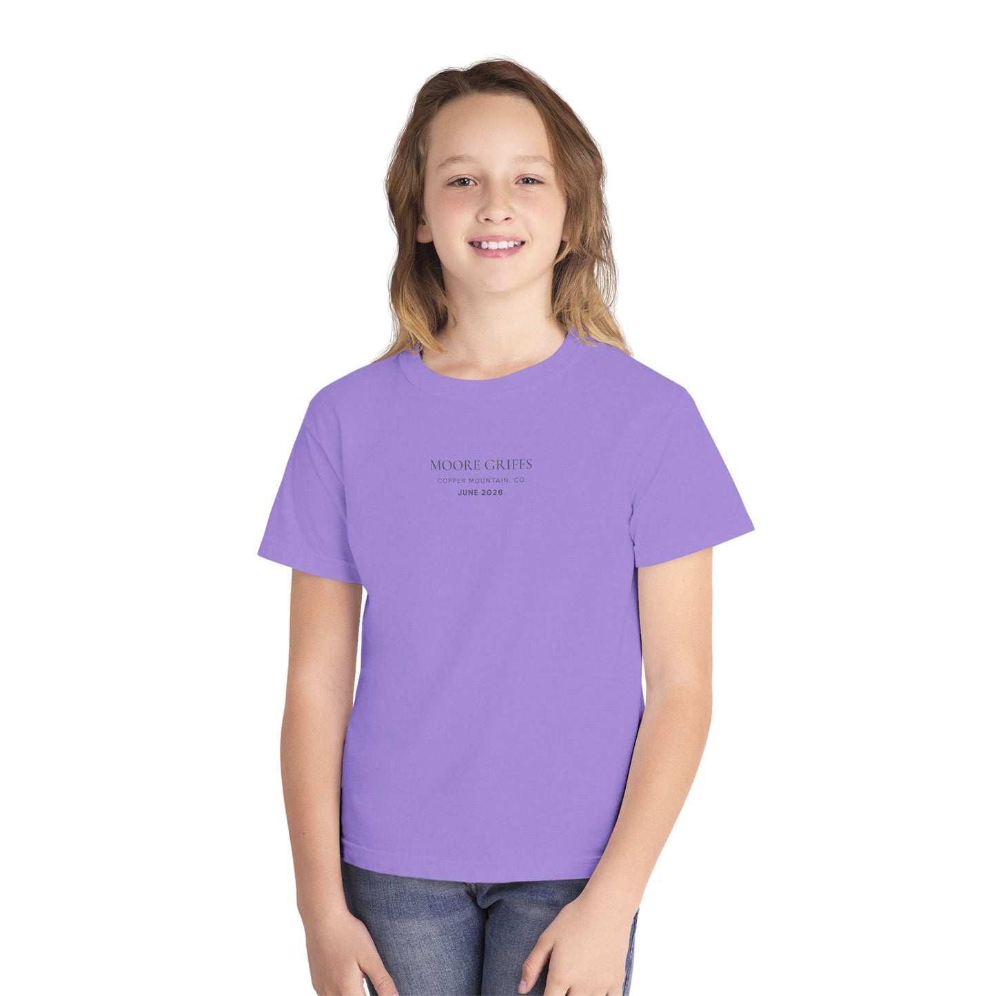 Youth Tee — 'GRIFF' Sunflower Logo Graphic