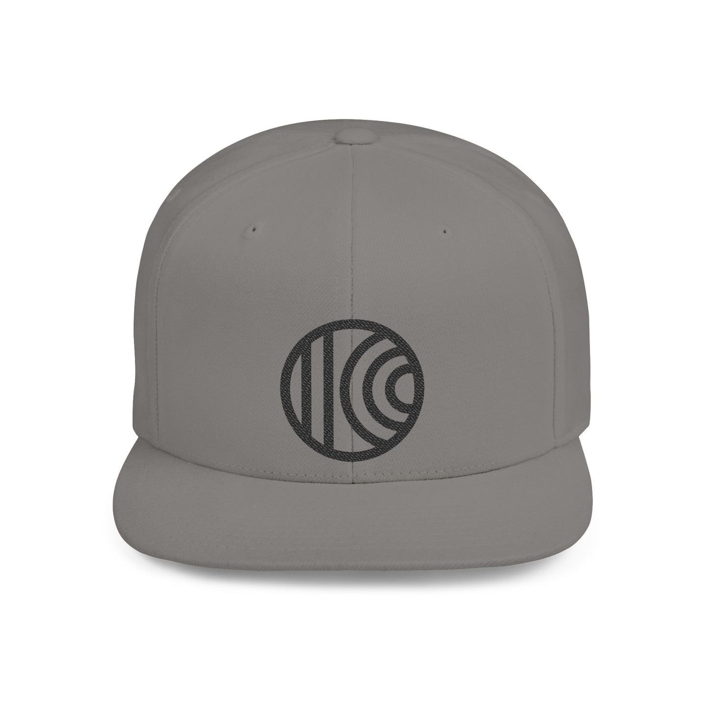 Flat Bill Snapback black logo, 8 Colors