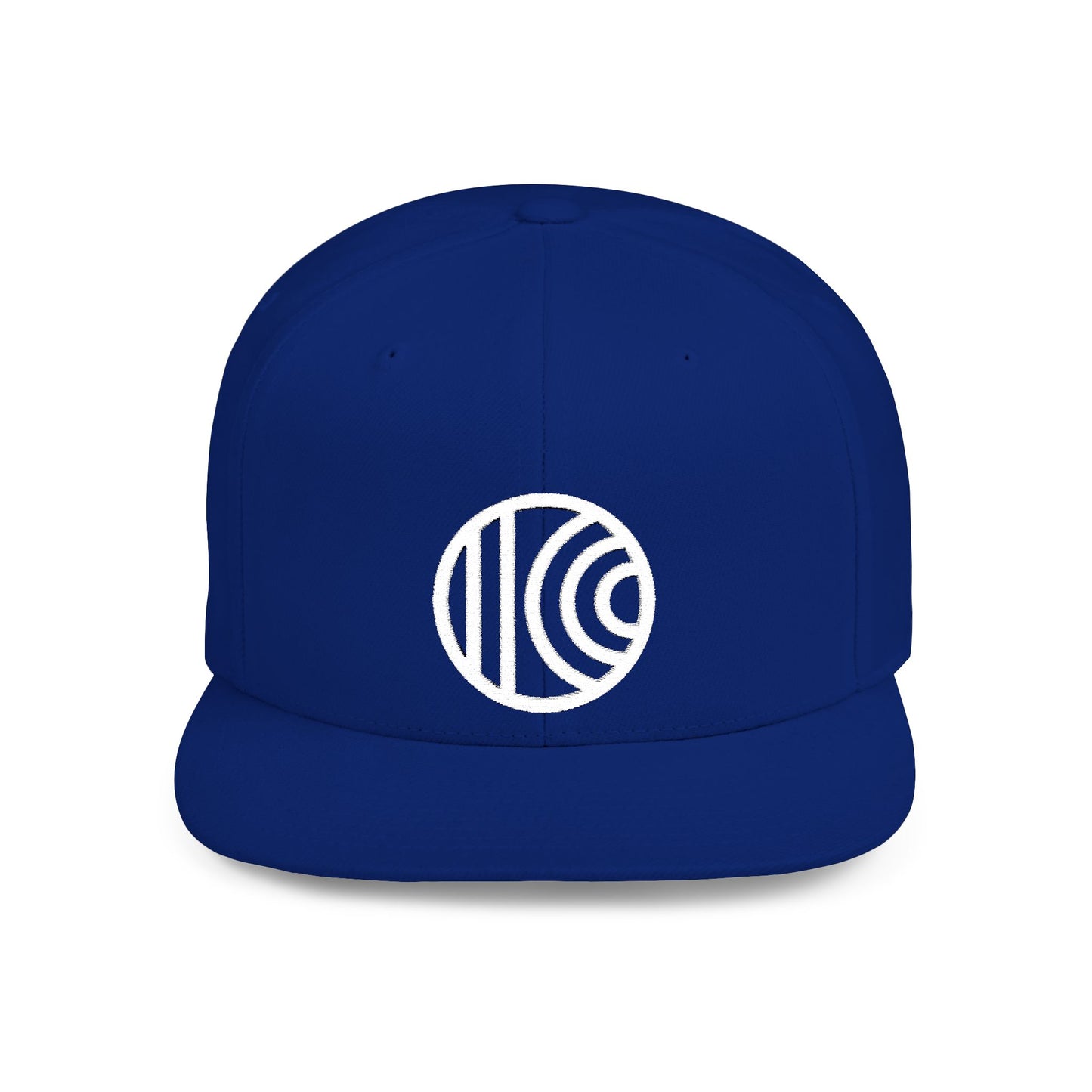 Flat Bill Snapback - white logo - 7 Colors