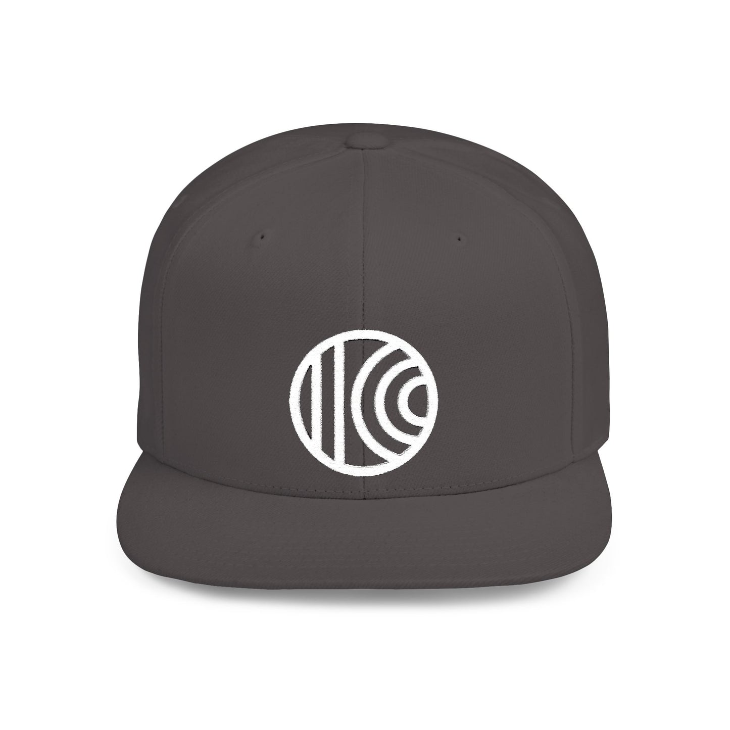 Flat Bill Snapback - white logo - 7 Colors