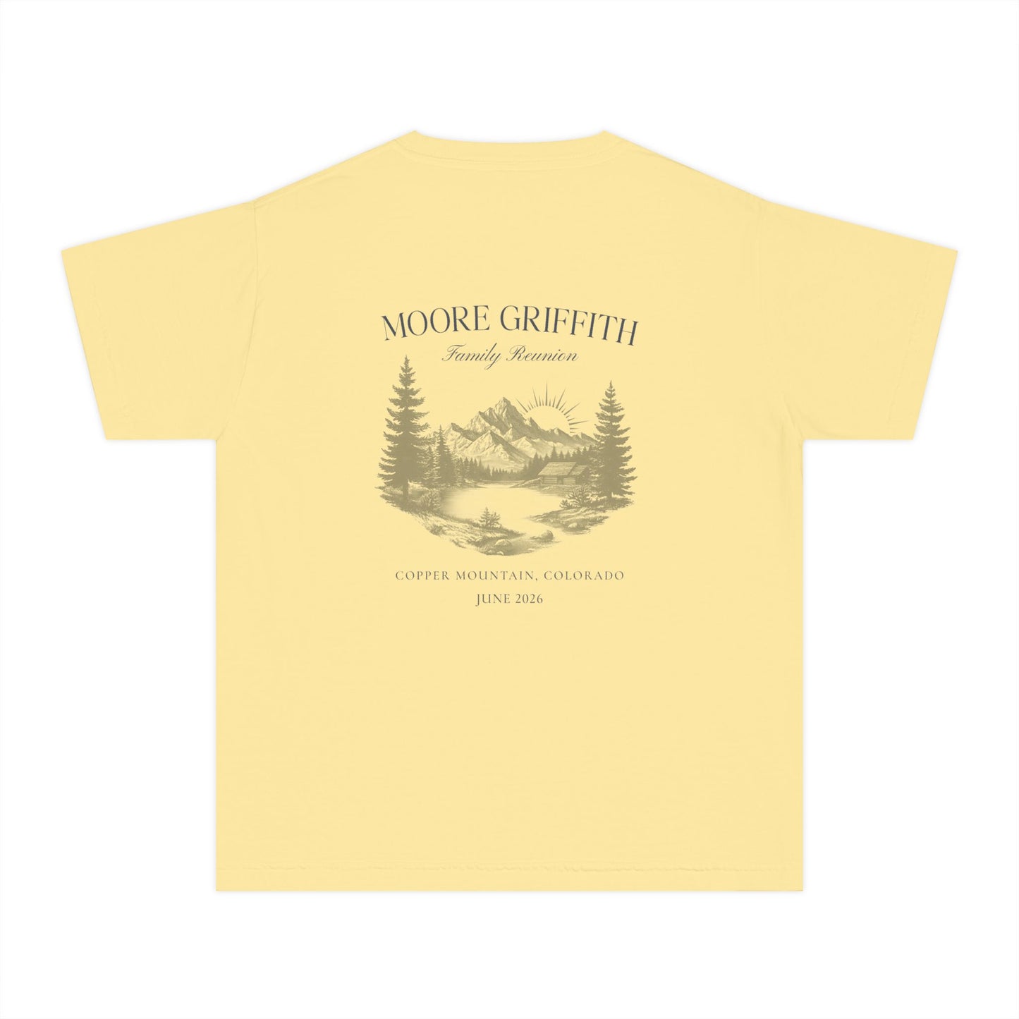 Youth Tee — 'GRIFF' Sunflower Logo Graphic