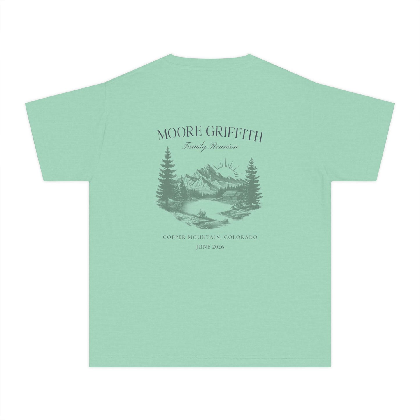 Youth Tee — 'GRIFF' Sunflower Logo Graphic