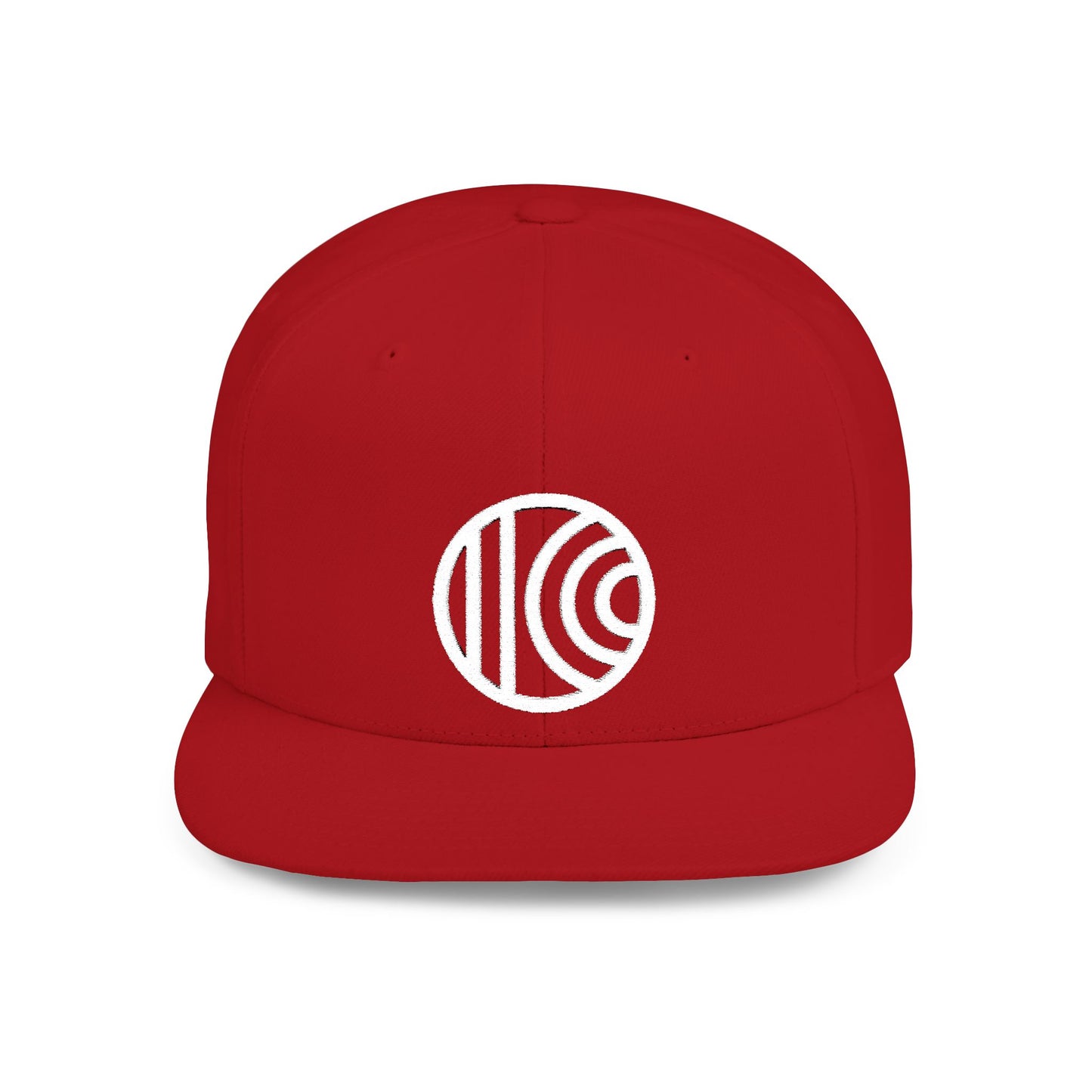 Flat Bill Snapback - white logo - 7 Colors