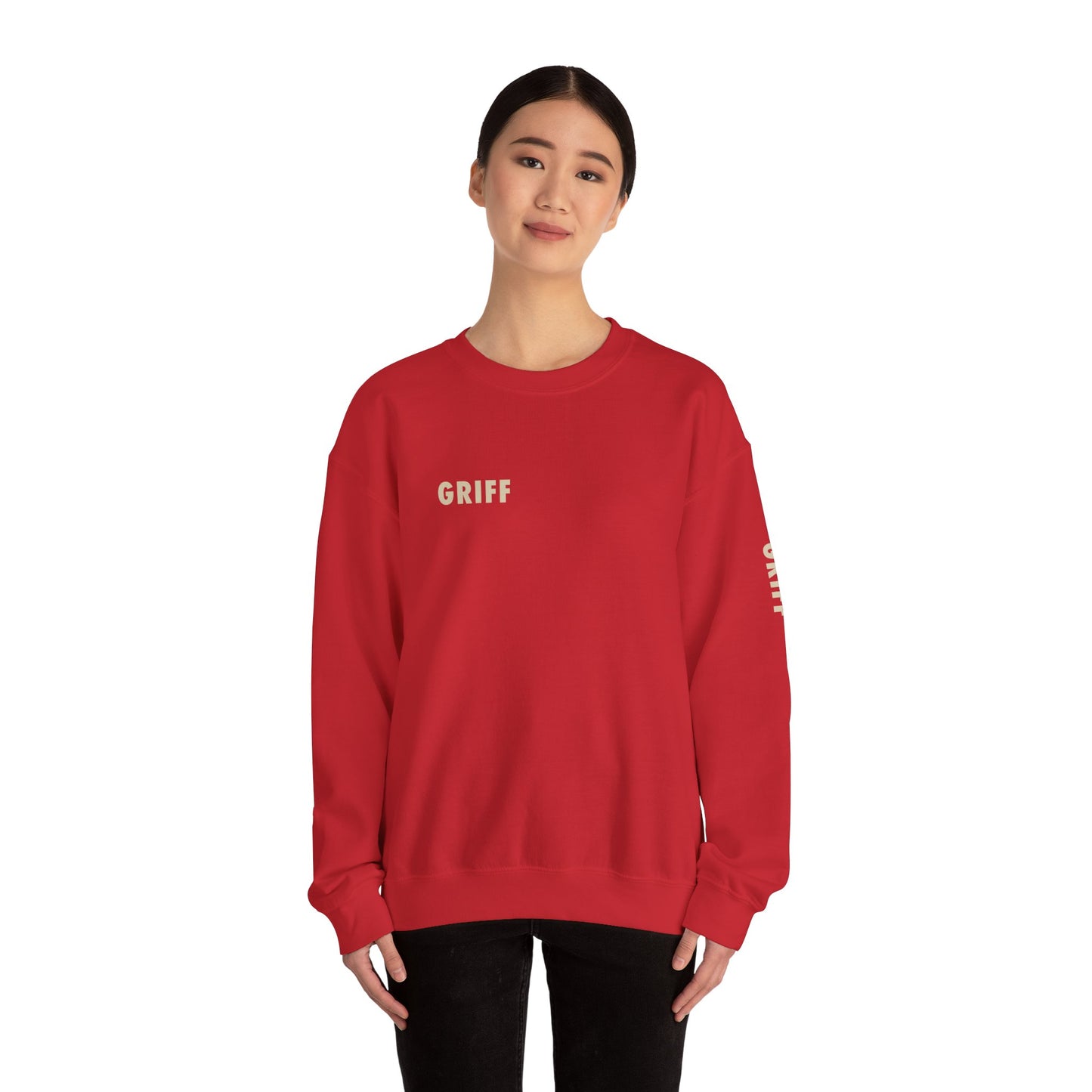 Minimalist GRIFF Unisex Crewneck Sweatshirt - Comfy Layering Piece, Gift Idea, Cozy Fashion, Everyday Wear, Casual Style