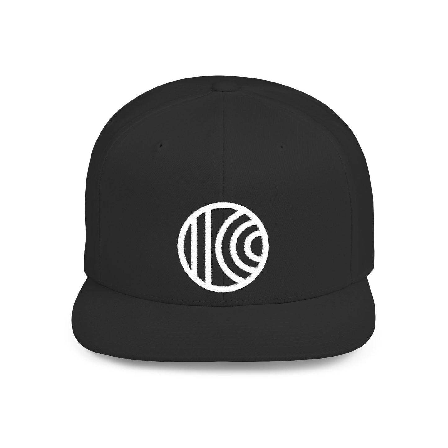 Flat Bill Snapback - white logo - 7 Colors