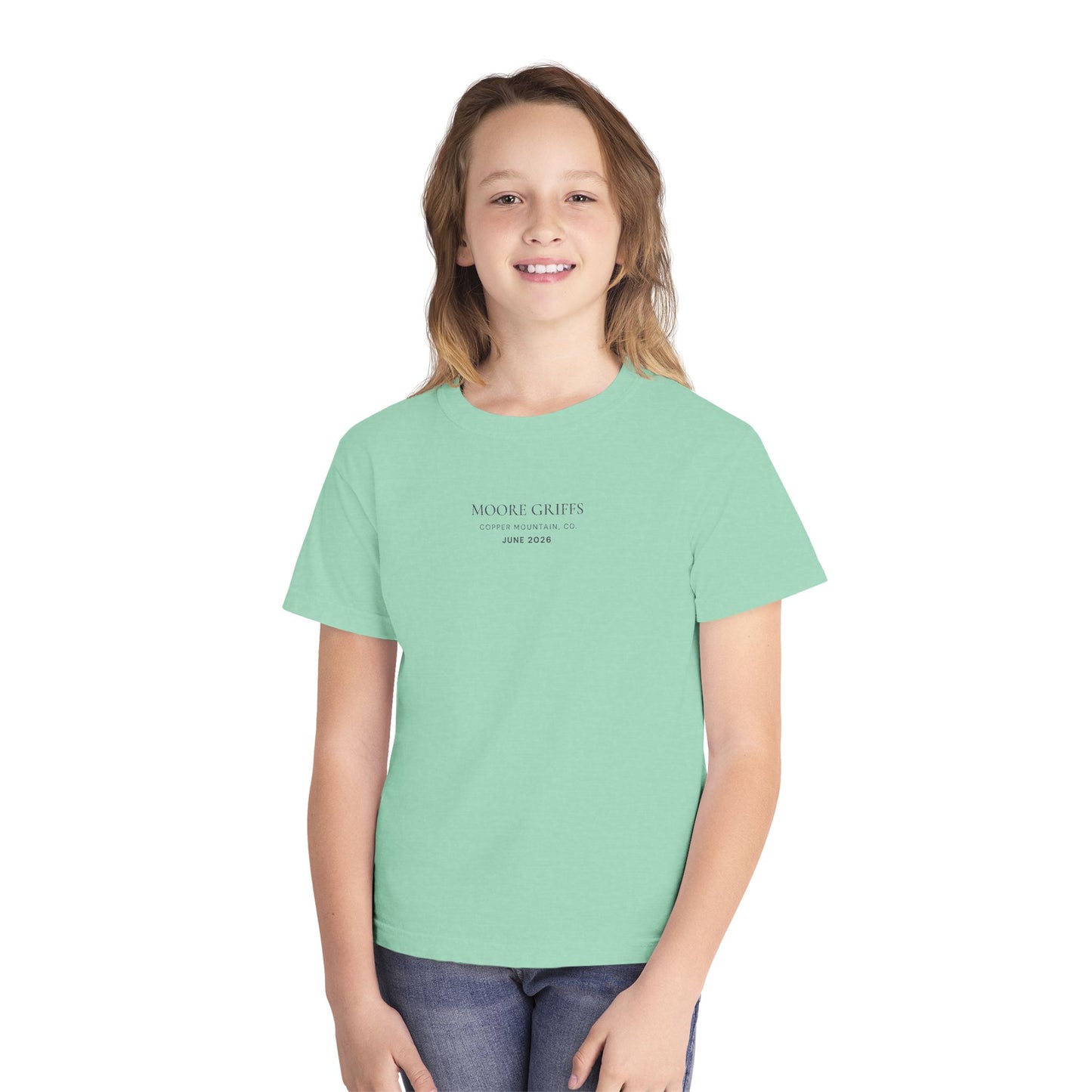Youth Tee — 'GRIFF' Sunflower Logo Graphic