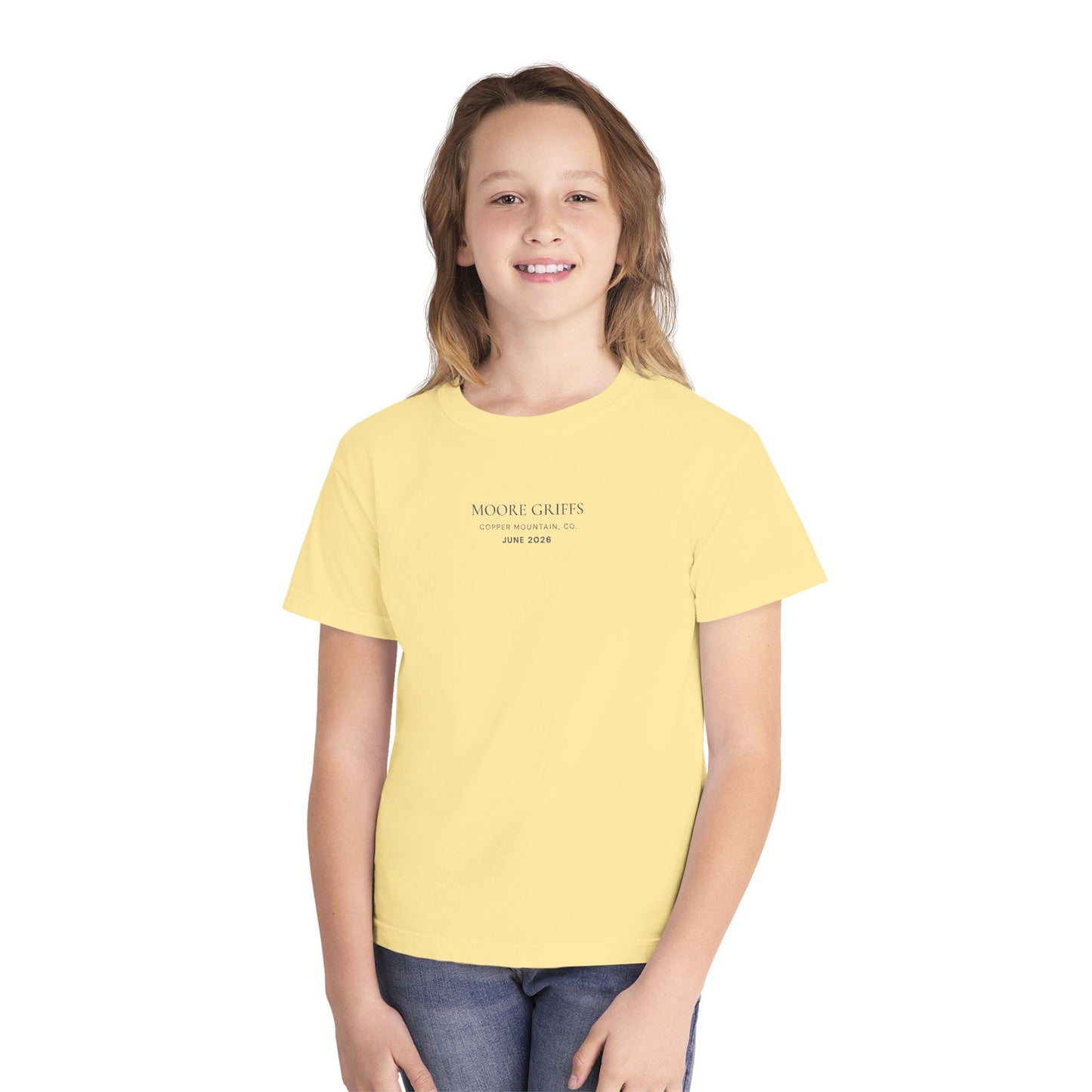 Youth Tee — 'GRIFF' Sunflower Logo Graphic