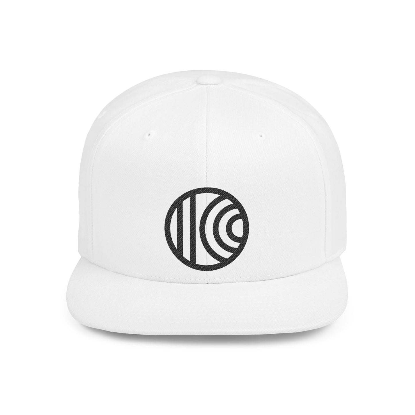 Flat Bill Snapback black logo, 8 Colors