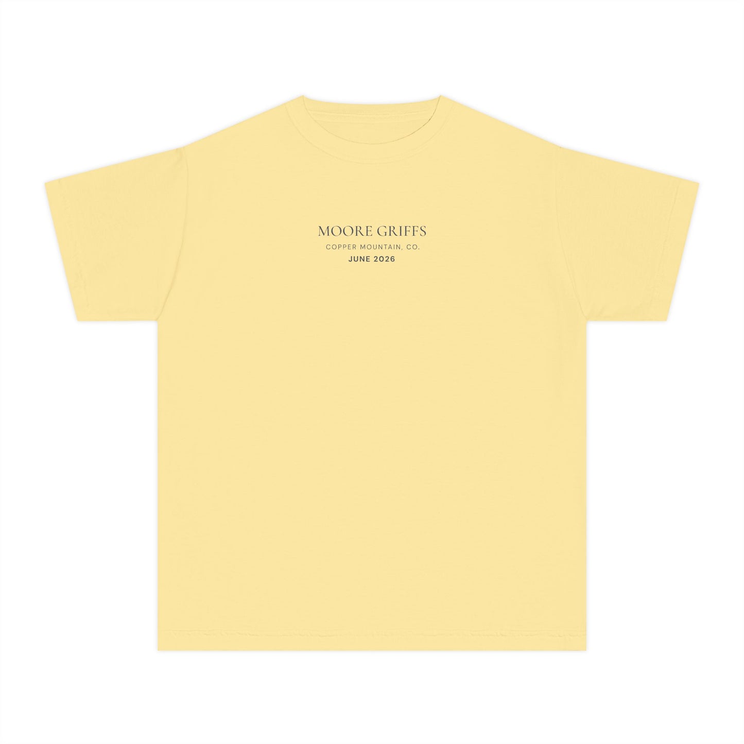Youth Tee — 'GRIFF' Sunflower Logo Graphic