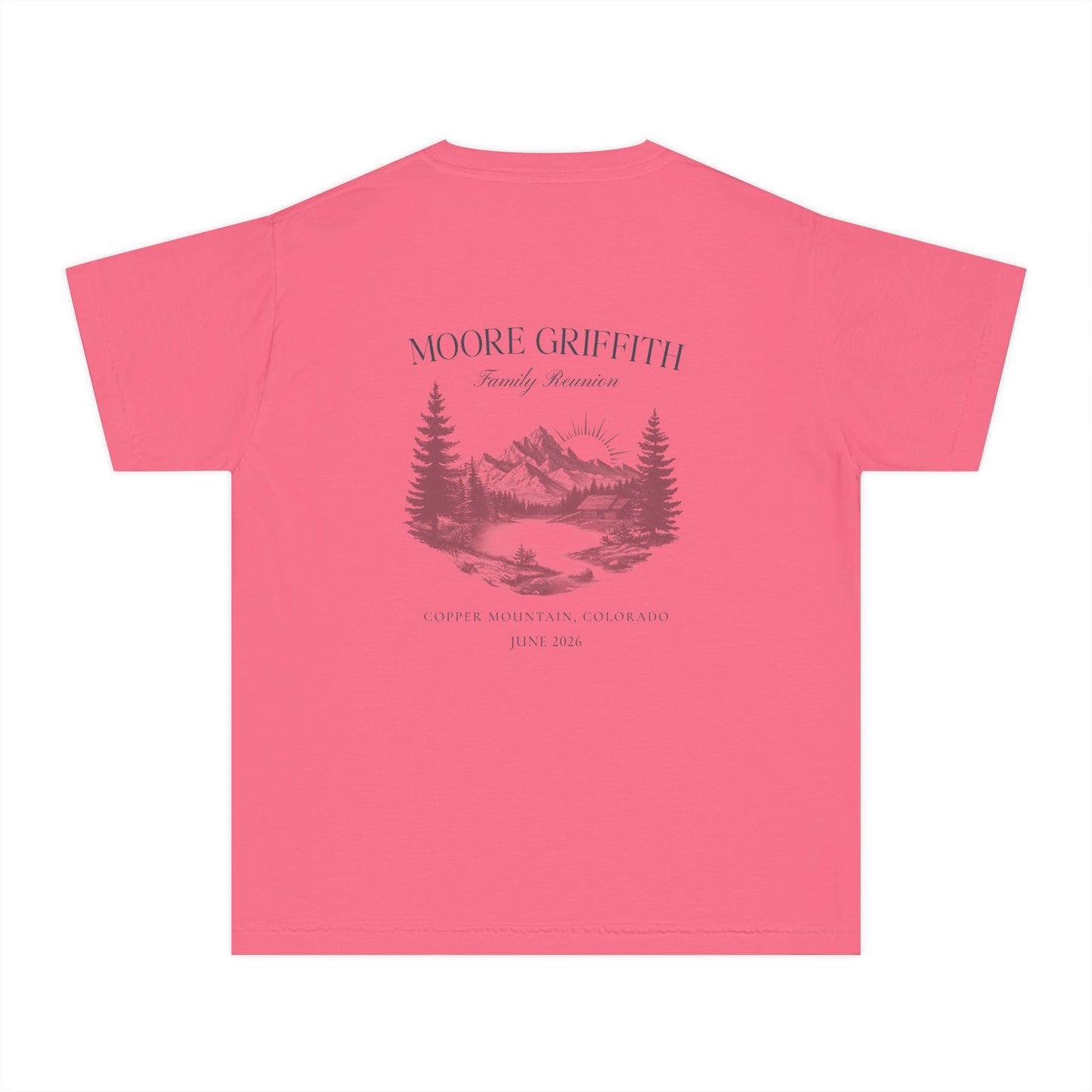 Youth Tee — 'GRIFF' Sunflower Logo Graphic