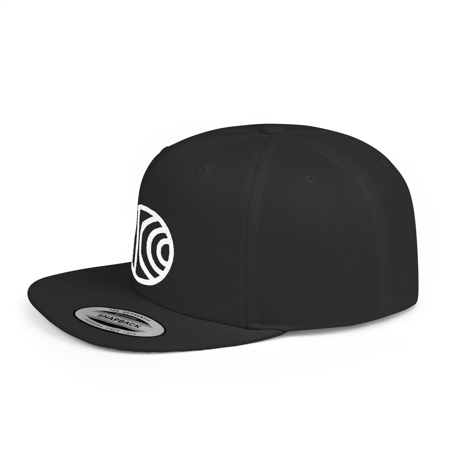 Flat Bill Snapback - white logo - 7 Colors