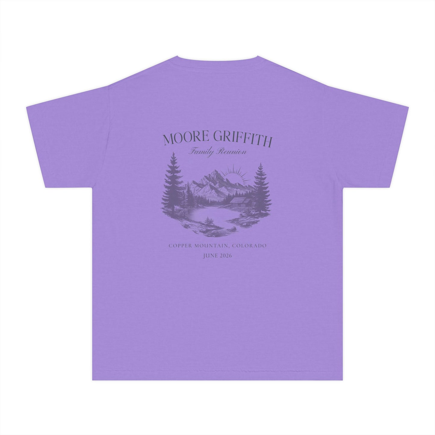 Youth Tee — 'GRIFF' Sunflower Logo Graphic