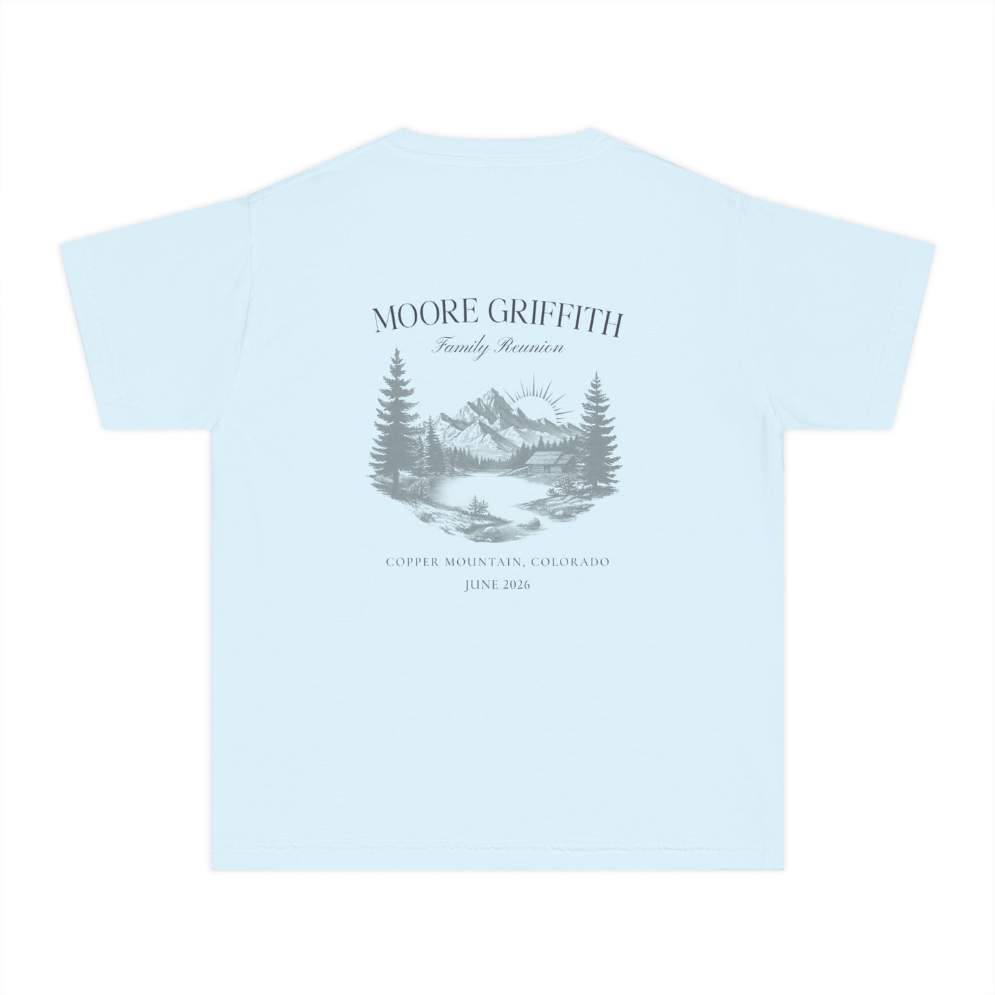 Youth Tee — 'GRIFF' Sunflower Logo Graphic
