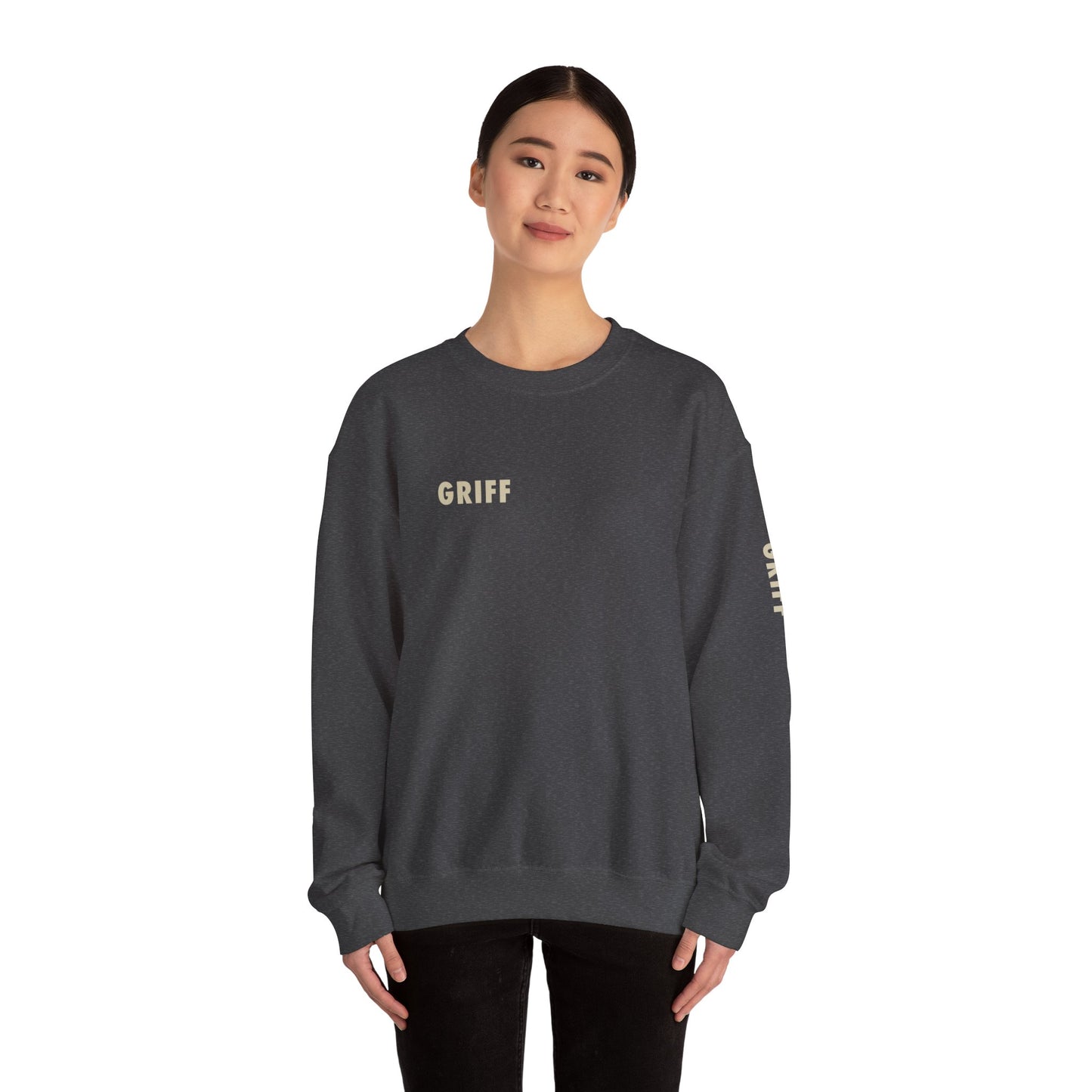 Minimalist GRIFF Unisex Crewneck Sweatshirt - Comfy Layering Piece, Gift Idea, Cozy Fashion, Everyday Wear, Casual Style