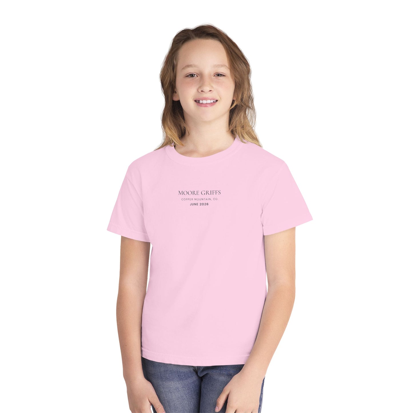 Youth Tee — 'GRIFF' Sunflower Logo Graphic